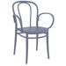 AllModern Farrah Stacking Patio Dining Armchair Plastic/Resin in Gray | 33.4 H x 22.4 W x 20.5 D in | Wayfair D3090B805A4A4FC4BFAC5A7850FEB782