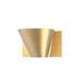 Everly Quinn Oliveri 1 - Light Dimmable Gold Flush Mount Metal in Yellow | 5 H x 8 W x 7.5 D in | Wayfair A891DB5A9AD44369893AA63F4D057C5F