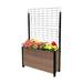 EverBloom Footed Trough Vertical Garden w/ Trellis Composite, Steel in Gray/Black/Brown | 57 H x 36 W x 12 D in | Wayfair K2106