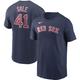 Men's Nike Chris Sale Navy Boston Red Sox Name & Number T-Shirt