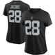 "Women's Nike Josh Jacobs Black Las Vegas Raiders Name & Number T-Shirt"