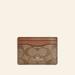 Coach Accessories | Coach Card Case In Signature Canvas | Color: Brown/Tan | Size: Os