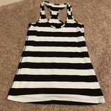 Lululemon Athletica Tops | Black And White Stripped Lululemon Tank Top | Color: Black/White | Size: 6