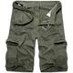 KOCTHOMY Men's Cargo Shorts, Summer Relaxed Fit Outdoor Beach Shorts ArmyGreen