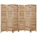 Highland Dunes Suniga 67" H Solid Wood Folding Room Divider Wood in White/Brown | 67 H x 94.5 W x 1 D in | Wayfair 8C8DA96964F24C18A660507AF11E7F38