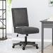 Strausbaugh Task Chair Upholstered, Wood in Gray/Black Laurel Foundry Modern Farmhouse® | 37.5 H x 24.75 W x 26.5 D in | Wayfair