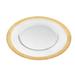 Mercer41 Divine Glass Decorative Plate in White/Gold Glass & Crystal in White/Yellow | 1 H x 13 W x 13 D in | Wayfair