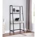 Greyleigh™ Chesterfield Leaning/Ladder Desk Wood/Metal in Black/Brown/Gray | 68.75 H x 33 W x 18 D in | Wayfair 0E417708369149F5A1EDBE4E9BCC4E48