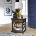 Lark Manor™ Abigaelle Floor Shelf End Table w/ Storage Wood in Brown/Gray | 24 H x 23 W x 27 D in | Wayfair 61176DF534FF4E848E3980CC7B474BCA