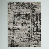 Black/Gray 94.49 x 0.31 in Area Rug - Steelside™ Belinda Gray/Black Area Rug Polyester | 94.49 W x 0.31 D in | Wayfair