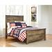 Signature Design by Ashley Trinell Panel Bed by Industrial Lodge Home Wood in Brown | 54 H x 57.5 W x 83 D in | Wayfair B446B3