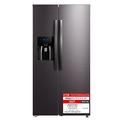 Midea KS-DDX 6.32 WT Side-by-Side Kühl-/Gefrierkombination/ 178,8 cm Höhe/ 254 kWh/Jahr/No Frost/Dual Inverter Compressor/mit 3in1 Wasser-/Eisspender und Wassertank, Dark Inox