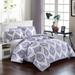 LUX-BED Cotton 3-Piece Bergen Palace Lavender Duvet Cover Set