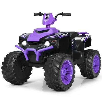 12V Kids Electric 4-Wheeler ATV Quad Ride On Car with LED Light - 42" x 25.5" x 29"(L x W x H)