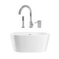 Randolph Morris Marion 59 Inch Acrylic Double Ended Freestanding Tub Package RMA410-CPF