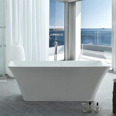 Randolph Morris Lily 55 Inch Acrylic Double Ended Freestanding Tub RMJ5