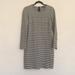 Kate Spade Dresses | Kate Spade Saturday Long Sleeve Striped Dress Sz 4 | Color: Black/White | Size: 4