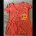 American Eagle Outfitters Tops | American Eagle Vneck T Size Small | Color: Orange | Size: S