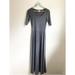 Lularoe Dresses | Lularoe Solid Gray Ana Maxi Dress Sz Xs | Color: Gray | Size: Xs