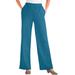 Plus Size Women's 7-Day Knit Wide-Leg Pant by Woman Within in Deep Teal (Size S)