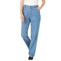 Plus Size Women's Perfect Relaxed Cotton Jean by Woman Within in Light Stonewash (Size 20 T)