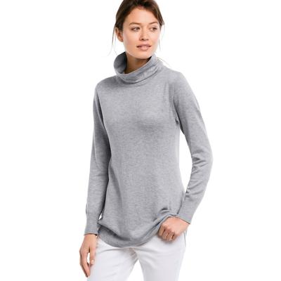 Plus Size Women's Audrey Turtleneck Sweater by ellos in Heather Grey (Size 22/24)