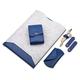 ParaCity Macbook Case Organizer Leather Case Laptop Cover Double Layer Carrying Case for Mac book with Accessory Pocket (MacBook air/Pro 13.3 inch, Blue)