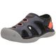 KEEN Stingray Sandalen, Black/Safety Orange, 25 EU