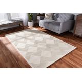 Baxton Studio Sovanna Modern and Contemporary Ivory Hand-Tufted Wool Area Rug - Wholesale Interiors Sovanna-Ivory-Rug