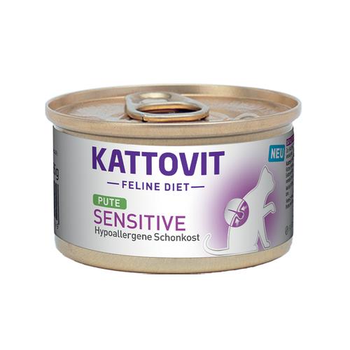 48 x 85g Sensitive Pute Kattovit Katzenfutter nass