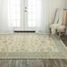 White 108 x 72 x 0.5 in Area Rug - Rizzy Home 100% New Zealand Wool Hand Knotted Area Rug Wool | 108 H x 72 W x 0.5 D in | Wayfair