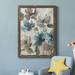 Winston Porter Topaz Garden I - Picture Frame Painting on Canvas Metal in Black/Blue/Gray | 32 H x 23 W in | Wayfair