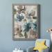 Winston Porter Topaz Garden I - Picture Frame Painting on Canvas in Black/Blue/Gray | 37.5 H x 27.5 W x 1.5 D in | Wayfair