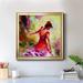 House of Hampton® Dancer - Picture Frame Print on Canvas in Green/Pink/Red | 17.5 H x 17.5 W x 1.5 D in | Wayfair 1208BA7257264C6AA43A7A04009DFE65