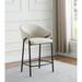 Belvedere Beige Upholstery Sloped Arm Counter Height Stools (Set of 2)