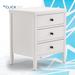 ClickDecor Finley Solid Wood 3 Drawer Nightstand