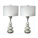 Verano Tall Contemporary White Table Lamp - Set of 2 - 30 inches