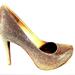 Jessica Simpson Shoes | Jessica Simpson Gold Glitter Slip On Pumps 6 | Color: Gold | Size: 6