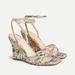 J. Crew Shoes | J.Crew Liberty Patchwork Dream Floral Wedge | Color: Green/White | Size: 8.5