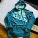 Adidas Sweaters | Adidas Women’s Hooded Sweater | Color: Blue/Green | Size: Xl