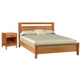 Copeland Furniture Mansfield Solid Wood Platform 2 Piece Bedroom Set Wood in Brown/Red | Queen | Wayfair