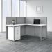 Easy Office L-Shaped Cubicle Desk Set by Bush Business Furniture