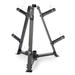 Marcy 6-Peg Olympic Weight Plate Tree and Vertical Bar Holder - Black