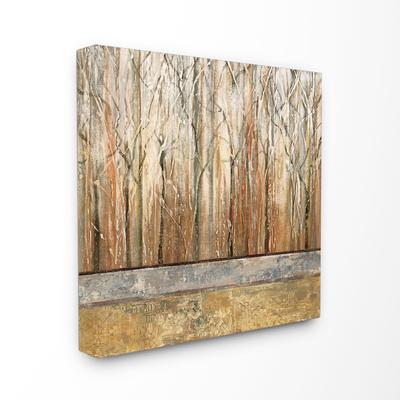 'Autumn Thicket Landscape' Stretched Canvas Wall Art
