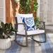 SAFAVIEH Daire Outdoor Rocking Chair - 26" W x 31" D x 32" H