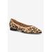 Women's Mireya Flat by Bella Vita in Leopard Knit (Size 8 1/2 M)