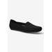 Extra Wide Width Women's Hathaway Flat by Bella Vita in Black Knit (Size 7 1/2 WW)