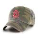 '47 Brand St. Louis Cardinals Clean Up Adjustable Hat - MLB Baseball Cap - Camo/Red, Unisex, Adult