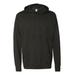 Independent Trading Co. SS150J Lightweight Hooded Pullover T-Shirt in Charcoal Heather size 2XL | Cotton/Polyester Blend SS150