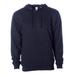 Independent Trading Co. SS4500 Midweight Hooded Sweatshirt in Classic Navy Blue size Medium | 80/20 Cotton/Polyester